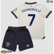 Camiseta West Ham United Crysencio Summerville #7 Visitante Equipación para niños 2025-26 manga corta (+ pantalones cortos)